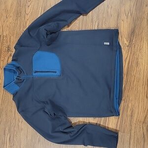 Mountain Hardwear Cragger 1/2 Zip Pullover Mens L Blue Sweatshirt Gorpcore Camp